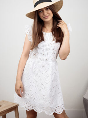 happywoman biała ażurowa sukienka boho 1