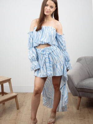 happywoman biało-niebieski komplet hiszpanka 1