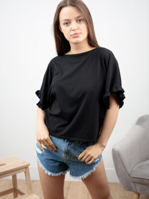 happywoman czarna bluzka boho 1