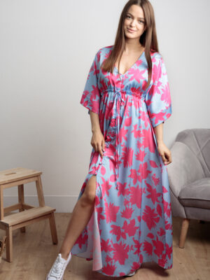 happywoman długa sukienka kimono 1