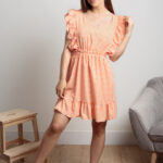 Krótka sukienka w kratkę