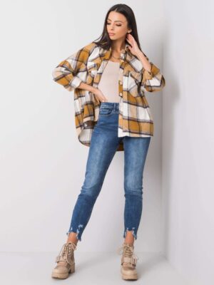 happywoman niebieskie jeansy z postrzępionymi nogawkami 1