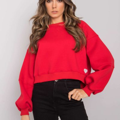 Krótka czerwona bluza